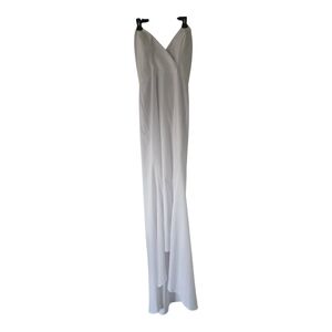 Gorgeous Merrys Bridal Long Dress NWT Beach Wedding Strapless Slit Flowy…
